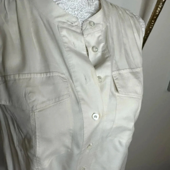 JCrew Silk Blouse with Pockets Sz. 4 - Picture 4 of 4